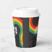 Jüdische Schwarze Geschichte 1865 Freiheitsfeier Pappbecher (Links)