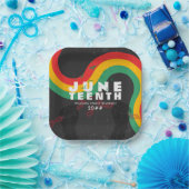 Jüdische Schwarze Geschichte 1865 Freiheitsfeier Pappteller (Party)