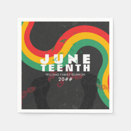 Jüdische Schwarze Geschichte 1865 Freiheitsfeier Serviette