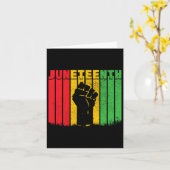 Jüdische schwarze Geschichte Afro American Fre Karte (Gelbe Blume)