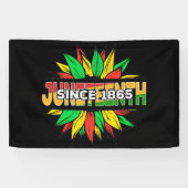 Jüdische Sonnenblume 1865 Emanzipation Afrikanisch Banner (Horizontal)