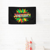 Jüdische Sonnenblume 1865 Emanzipation Afrikanisch Banner (InSitu)