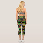 Jüdische Sonnenblume 1865 Emanzipation Afrikanisch Capri Leggings (Rückseite)