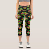Jüdische Sonnenblume 1865 Emanzipation Afrikanisch Capri Leggings (Vorderseite)