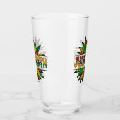 Jüdische Sonnenblume 1865 Emanzipation Afrikanisch Glas (Links)