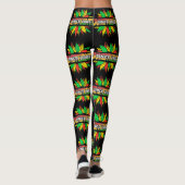 Jüdische Sonnenblume 1865 Emanzipation Afrikanisch Leggings (Rückseite)