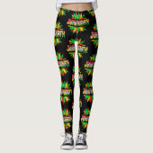 Jüdische Sonnenblume 1865 Emanzipation Afrikanisch Leggings (Vorderseite)