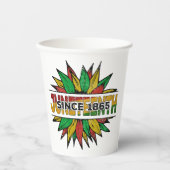 Jüdische Sonnenblume 1865 Emanzipation Afrikanisch Pappbecher (Vorderseite)