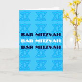 Jüdische Star BAR MITZVAH Karte (Gelbe Blume)