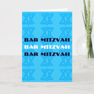 Jüdische Star BAR MITZVAH Karte