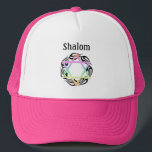 Jüdische Star Colors Shalom Truckerkappe<br><div class="desc">Jüdische moderne und traditionelle Personalisierte Geschenke und Bekleidung</div>