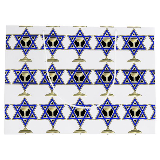 jüdische Star     Große Geschenktüte (Rückseite)