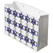 jüdische Star     Große Geschenktüte (Rückseite Schrägansicht)