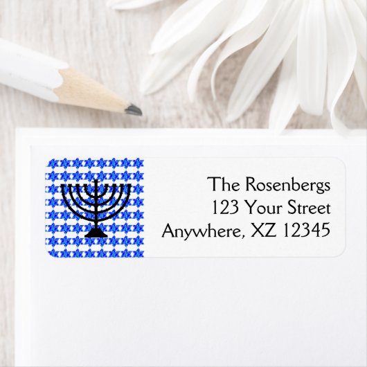 Jüdische Sterne und Menorah (Insitu)