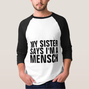 Jüdische T - Shirt für Brother, MENSCH