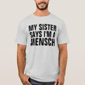 Jüdische T - Shirt für Brother, MENSCH (Vorderseite)