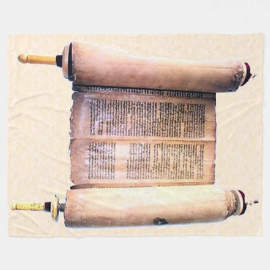 JÜDISCHE TORAH Fleece-Decke Fleecedecke (Vorderseite (Horizontal))
