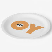 Jüdische verzierenidee, PapierTeller (Schrägansicht)