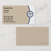 Jüdische Visitenkarten Visitenkarte (Vorne/Hinten)