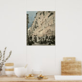 Jüdische Wailing Wall Kotel Buraq Jerusalem Vintag Poster (Küche)