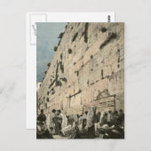 Jüdische Wailing Wall Kotel Buraq Jerusalem Vintag Postkarte (Vorne/Hinten)