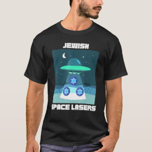 Jüdische Weltraumlaser Ufo Flying Star von David T-Shirt