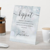 Jüdische Winter Wedding Kippot Script Yarmulke Sockelschild (In SItu)