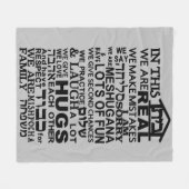 Jüdische Zuhause Bayit Fleece Blanket (Vorderseite (Horizontal))
