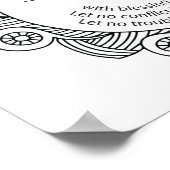 Jüdische Zuhause segnen Poster (Ecke)