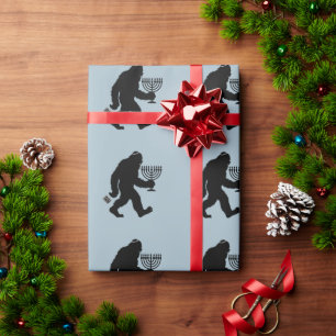 Jüdischer Bigfoot Chanukka Hanukkah Humor Lustig  Geschenkpapier