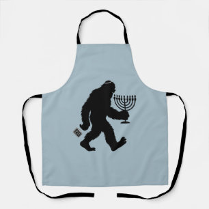 Jüdischer Bigfoot Chanukka Hanukkah Humor Lustig  Schürze