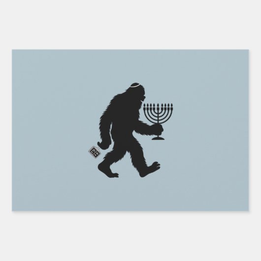 Jüdischer Bigfoot Hanukkah Chanukah Spaß Unglaubli Geschenkpapier Set