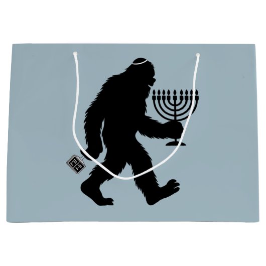 Jüdischer Bigfoot Hanukkah Chanukah Spaß Unglaubli Große Geschenktüte (Vorderseite)