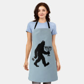 Jüdischer Bigfoot Hanukkah Chanukah Spaß Unglaubli Schürze (Getragen)