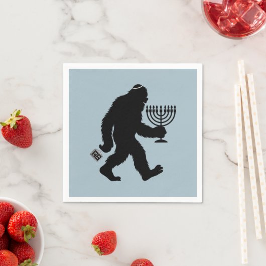 Jüdischer Bigfoot Hanukkah Chanukah Spaß Unglaubli Serviette (Beispiel)