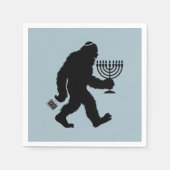 Jüdischer Bigfoot Hanukkah Chanukah Spaß Unglaubli Serviette (Vorderseite)