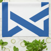 Jüdischer Davidsstern Blau Geschirrtuch (Gefaltet)