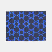 Jüdischer Davidsstern Fleece-Decke im blauen © Fleecedecke (Vorderseite (Horizontal))