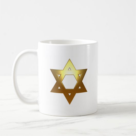 Jüdischer Davidsstern Kaffeetasse (Links)