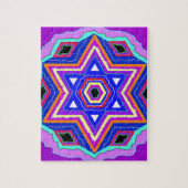 Jüdischer Davidsstern Puzzle (Vertikal)
