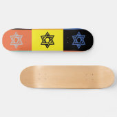 JÜDISCHER DAVIDSSTERN Skateboard (Horizontal)