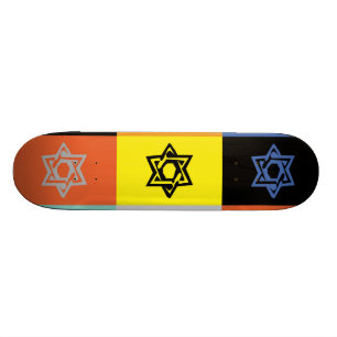 JÜDISCHER DAVIDSSTERN Skateboard