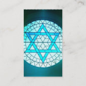 Jüdischer Davidsstern Visitenkarte (Rückseite)