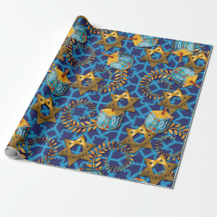 Jüdischer Dreidel Geschenkpapier