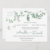 Jüdischer Einladung zur Hochzeit (Vorne/Hinten)