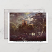 Jüdischer Friedhof von Jacob Isaackszoon Van Ruisd Postkarte (Vorne/Hinten)
