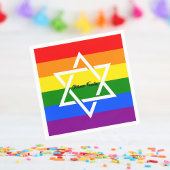 Jüdischer Gay Rainbow Flag Star von David Serviette