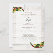 Jüdischer hebräischer Junge, der rustikale Namen t Einladung (Vorderseite)