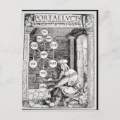 Jüdischer Kabbalist mit Sephiroth Postkarte (Vorderseite)