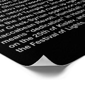 jüdischer Kalender Poster (Ecke)